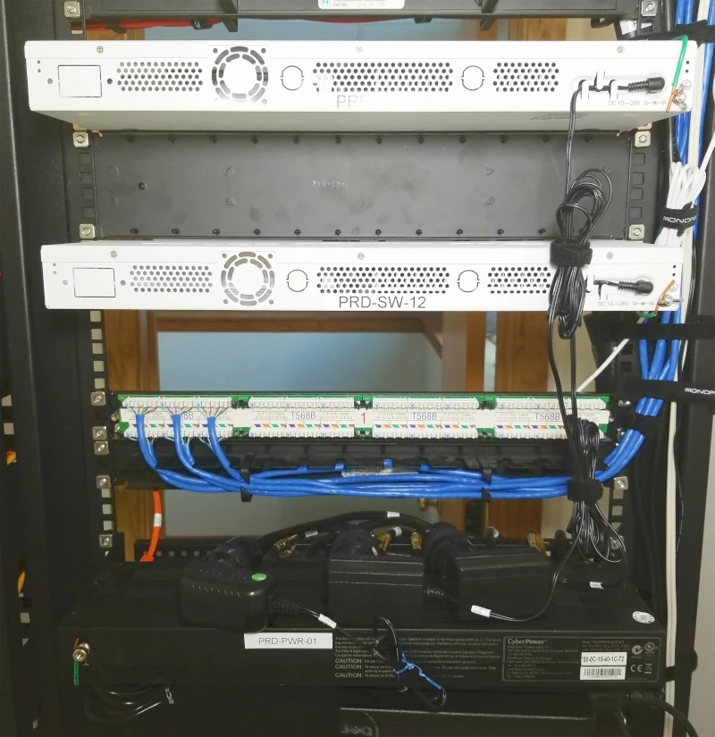 Behind of Server Rack